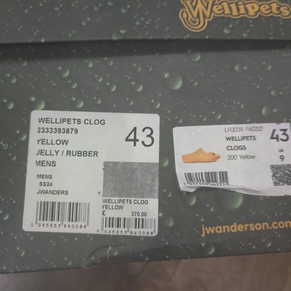 J.W. Anderson Wellipets size 43 new UNISEX fit (11 M 13 W) - Picture 4 of 5